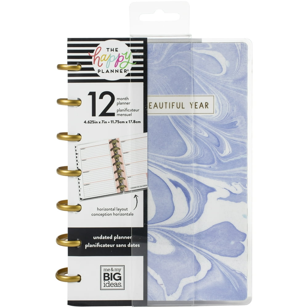 Happy Planner Undated Mini Planner Modern Marble