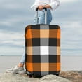 thumbnail image 7 of Hirioo Orange Plaid for Elasticity Suitcase Cover (No luggage Included) Durable Luggage Protector Fits 18-32 Inch Luggage-Medium, 7 of 7