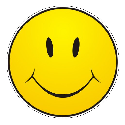 5" #1 Smiley Face Smiling Vinyl Sticker