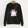 thumbnail image 6 of Aboser Womens Spooky Pullover Hoodies Halloween Party Shirts Cute Long Sleeve Tops Lightweight Cozy Hooded Sweatshirts with Pockets, 6 of 8