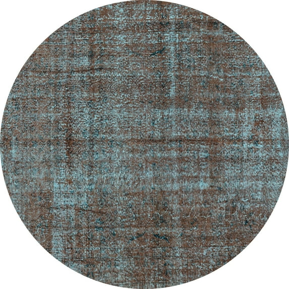 Ahgly Company Indoor Round Persian Light Blue Traditional Area Rugs, 8' Round