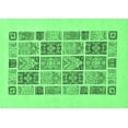 thumbnail image 1 of Ahgly Company Indoor Rectangle Abstract Emerald Green Modern Area Rugs, 5' x 8', 1 of 4