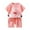 A01-Light Pink, variant on Newborn Boy Outfits 12-18 Months Beach Vacation Clothes 2 Piece Raglan Shirts Tee Short Pants Sets Active Summer