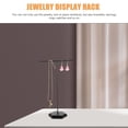 thumbnail image 4 of Hanging Jewelry Organizer T Shaped Necklace Display Stand Tabletop Iron Jewelry Storage Rack, 4 of 8