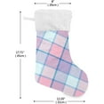 thumbnail image 2 of Coolnut 2 Pack Christmas Stockings 17.7 Inches Buffalo Check Plaid Large Size Xmas Cable Stocking Gifts & Decorations for Family Holiday Xmas Party, 2 of 6