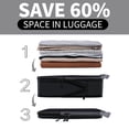 thumbnail image 4 of Bagail Compression Packing Cubes, Luggage Organiser Set, Extensible Suitcase Organiser, Packing Organisers for Suitcases, Packing Cubes for Travel or Home Storage - Black, 3 Set, 4 of 5