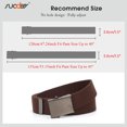 thumbnail image 7 of SUOSDEY Men's Nylon Belt with Metal Buckle,Canvas Web Belt for Jeans, 7 of 7