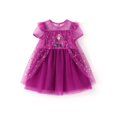thumbnail image 1 of Vestido Disney Frozen Anna para niñas de tul brillante morado 3-4T, 1 of 5