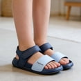 thumbnail image 2 of JAJAHO Girls Sandals Open Toe Summer Outdoor Child Sport Sandals Athletic Lightweight Hook And Loop Walking Shoes For Little/Big Kids Versatile Shoes, 2 of 9