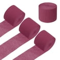 thumbnail image 1 of 4 Rollos de Serpentinas de Papel Crepé Decoración de Fiesta de Boda Rojo Oscuro, 1 of 5