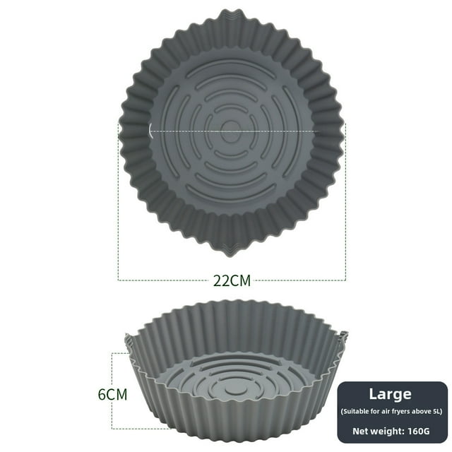Molde de silicona para tartas y freidoras de aire, molde redondo para tartas, molde para hornear de bricolaje, almohadilla de silicona