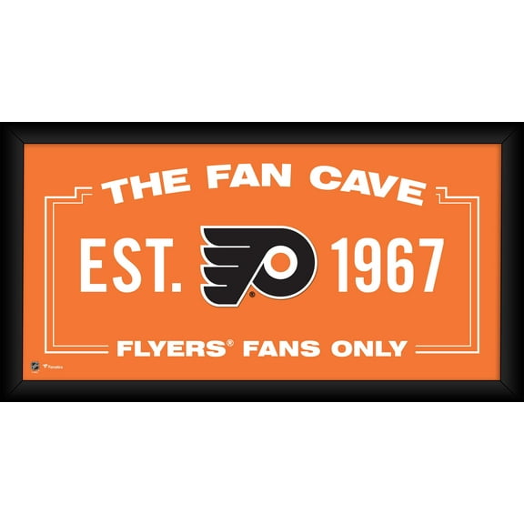 Philadelphia Flyers Framed 10" x 20" Fan Cave Collage