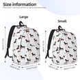 thumbnail image 4 of Xecao Dachshund On A Skateboard for Canvas College Laptop Backpack, Durable Rucksack Travel Notebook Bag School Backpack Book Bag for Men Women, 4 of 8