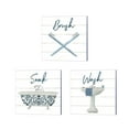 thumbnail image 1 of Great Art Now Cottage Bath by Wild Apple Portfolio 3 Piece Canvas Art Set Each 14"W x 14"H, 1 of 4