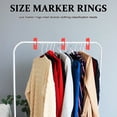thumbnail image 3 of COOPHYA 35Pcs White Plastic Rectangular Closet Divider for Wardrobe Organization 12.70X5.10X0.20CM, 3 of 6