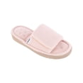 thumbnail image 2 of Isotoner  Sculpted Terry Adjustable Open Toe Slide Slippers (Women), 2 of 4