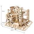 thumbnail image 4 of Marble Run 3D Wooden Puzzle Roller Coaster Mechanical Model Self Craft Deco Education Gift, 4 of 8