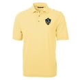 thumbnail image 2 of Men's Cutter & Buck Gold LA Galaxy DryTec Virtue Eco Pique Stripe Recycled Polo, 2 of 3