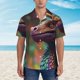 thumbnail image 2 of Fotbe Rainbow Scales Fantasy Dragon Camisa Hawaiana para Hombre Unisex – Camisa Casual de Verano con Botones de Manga Corta de Algodón y Lino,Medium, 2 of 7