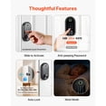 thumbnail image 5 of Fingerprint Door Lock, Electronic Biometric Deadbolt with Touchscreen, Auto Locking, One-Time Code, Anti-Peeping, IC Cards, Easy Installation for Home Apartment, 5 of 12