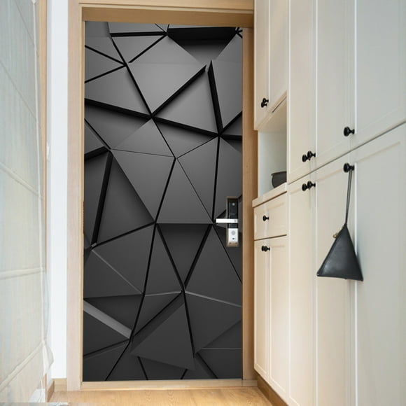 3D Door Sticker Peer and Sticker Self-Adhensive Mural Door Decals Door Wallpaper for Home 30.3x78.7inch