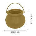 thumbnail image 3 of OAVQHLG3B 6 Pcs Halloween Mini Plastic Cauldron Kettle Witch Cauldron Pot Buckets with Handle Novelty Candy Boiler Halloween Pot Party Favors, 3 of 5
