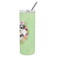 thumbnail image 3 of Carolines Treasures CK4382TBL20 Schnauzer Design2 Green Flowers Stainless Steel 20 oz Skinny Tumbler 20 oz multicolor, 3 of 3