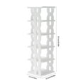 thumbnail image 3 of AuroraX 6 Tier Shoe Rack Narrow Stackable Tower Tall Shoe Rack Organizer Corner Space-Saving White Sturdy Free Standing Shoe Storage Organizer for Closet,Entryway,Door, 3 of 6