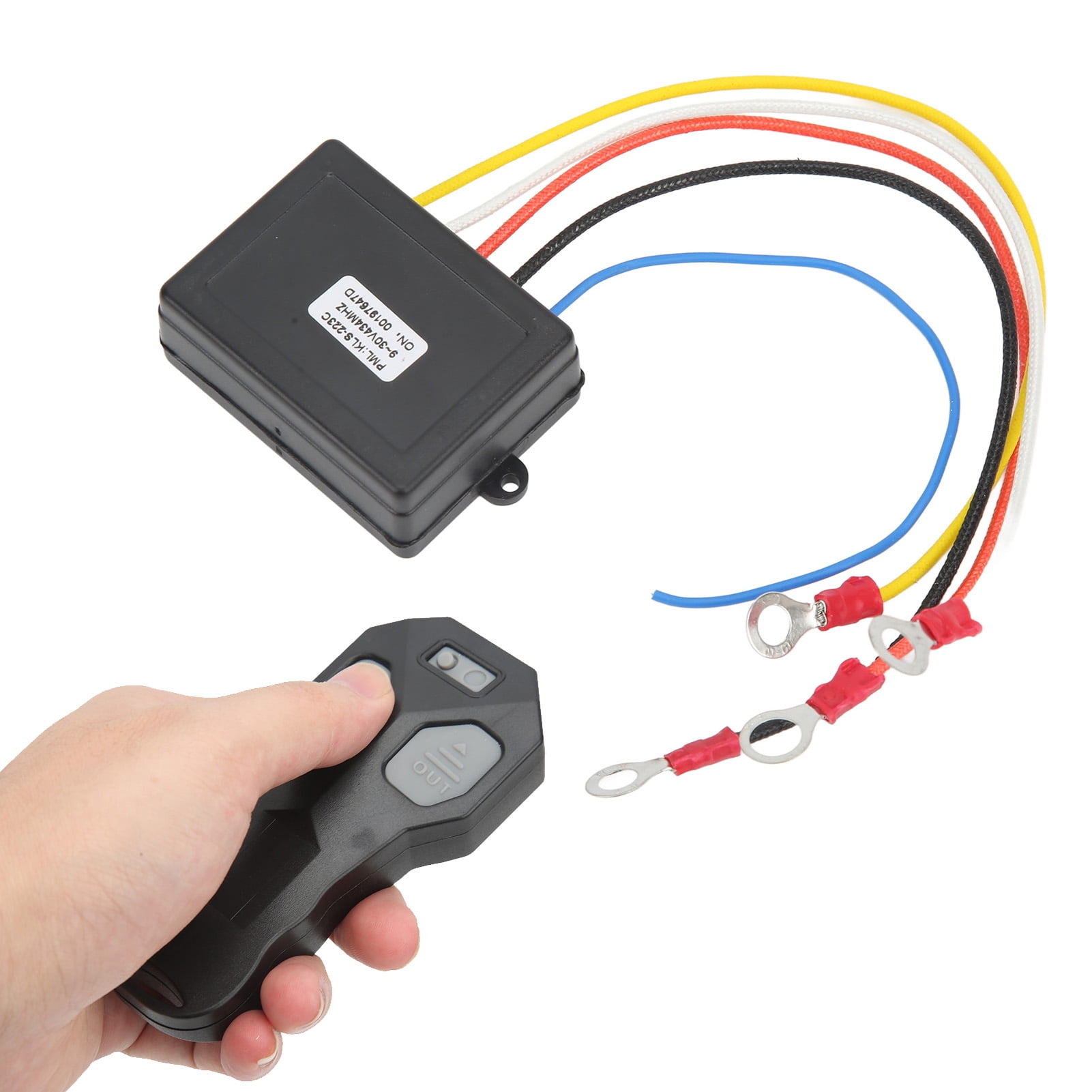 Kit Télécommande Treuil Sans Fil Universel Pour Remorque - Noir, ABS - 10,5x4,5 Cm - Neuf Et Compatible Partout