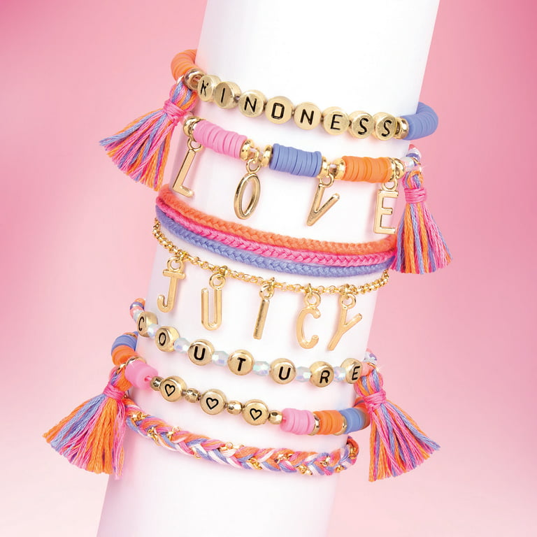 TianluMake It Real – Juicy Couture Crystal Sunshine Bracelets - DIY Charm  Bracelet Kit for Teen Girls - Jewelry Making Supplies with Beads and Charms