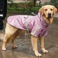 thumbnail image 5 of Dog Raincoat Windproof Hooded Poncho With Reflective Strips For Medium Large Breed, 5 of 5