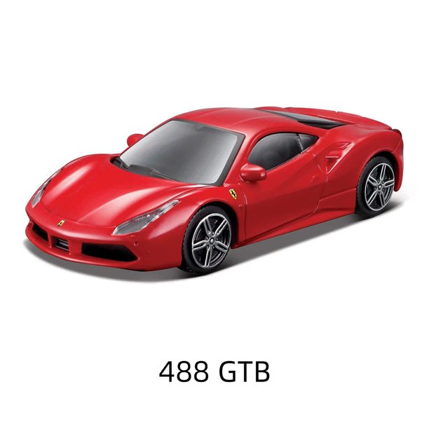 Bburago-coche modelo Ferrari 488 F40 599 250 458 F12 Portofino 812 Roma SP1 SF90 F8 246 Enzo, simulación estática, aleación fundida a presión, 1:43