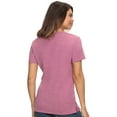 thumbnail image 2 of Felina Women's Slub Jersey V-Neck Tee Short Sleeve T-Shirt Size: L, Color: Mellow Mauve, 2 of 2