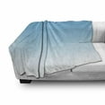 thumbnail image 3 of Ombre Soft Flannel Fleece Blanket, Skyscapee in the Spring View Tropical Blue Inspired Vivid Colored Modern Design Print, Cozy Plush for Indoor and Outdoor Use, 60" x 80", Blue White, by Ambesonne, 3 of 6