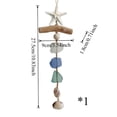 thumbnail image 3 of White Starfish Driftwood Hanging Wall Decor, Beach Bathroom Wall Accents, Boho Home Wall Decoration, 1 Pc Porch Wall Decor, 3 of 8