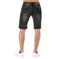 thumbnail image 4 of TAIAOJING Men's Shorts Jeans Summer Ripped Personality Retro High Stretch Denim Pants, 4 of 9