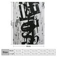 thumbnail image 4 of PIKWEEK Graffiti Throwing Blanket Fashion Graffiti Label Street Art Retro Style Black and White Soft Comfortable Blurred and Warm Pet Dog Cat Four Seasons Bed Sofa Blanket White, 4 of 6