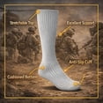 thumbnail image 4 of Diamond Star Men's Athletic Boot Socks – Quick-Dry Cotton Crew for Outdoor Hiking & Daily Wear (Grey, 6 Pairs, Socks Size 10-13, Fits Shoe Size 10-12), 4 of 5