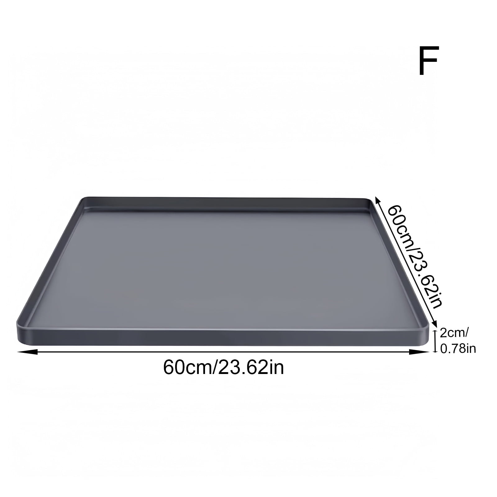 Multi-Function Dishwasher Silicone Mat with Raised Edges, Drying Drain Pan, Countertop Floor Protector