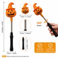 thumbnail image 7 of pathside Halloween Glow Sticks, Pumpkin LED Hand Cranked Party Favors, Spooky Bar Supplies Decor, Plastic Kids Toys, Orange, 7 of 7