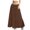 Brown, variant on UVEASISHA Summer Flowy Skirts for Women A Line Tiered Flared Ruffle Long Skirt Elastic Waist Drawstring Swing Maxi Skirts Beige XXL