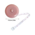 thumbnail image 2 of Wovilon Mini Small Tape Measure Portable Student Meter Ruler Soft Ruler Tape Measure Three Circumferences Legs Waist Chest Measurement Clothes Ruler, 2 of 4