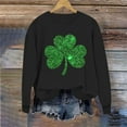 thumbnail image 4 of St Patricks Day Outfits for Women Cute Crewneck Sweatshirt Graphic Heart Shamrock Shirt Long Sleeve Casual Pullover Tops, 4 of 6