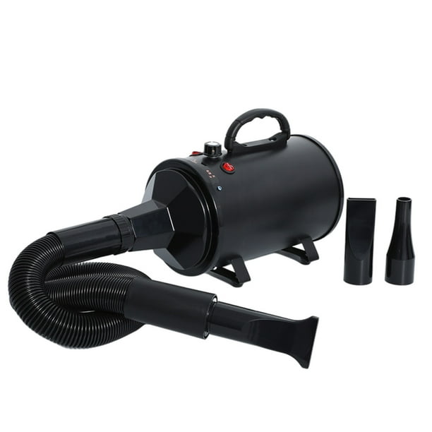 Methold CN Plug Pets Grooming Secador de pelo Reducción de ruido Fuerte potencia Secado rápido 2 engranajes Dispositivo de soplador de calor ajustable Suministros para perros Negro Methold PT003874-02