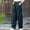 Black(New), variant on PNTUTB Pants for Women Casual Summer Elastic Fashionable Loose High Waist Linen Pant Pockets Trouser