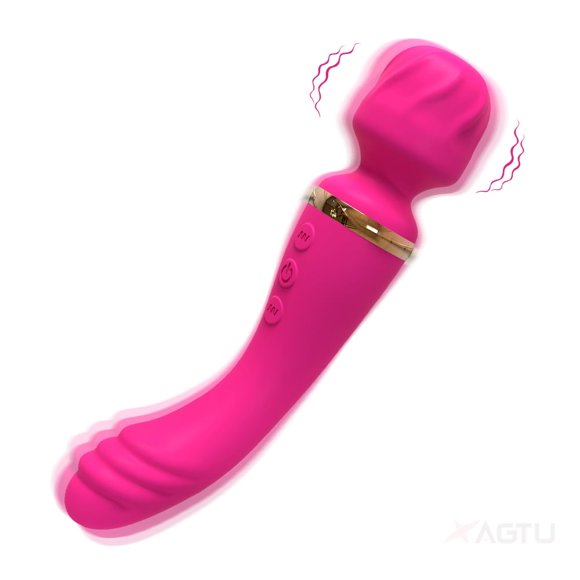 Tluda Wand Massager Vibrator with 10 Vibration Mode, Adult Sex Toys for Woman (Red)