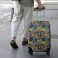 thumbnail image 3 of Colorful Games Graffiti Black Pattern Luggage Cover Fashion Suitcase Cover Baggage Covers Fit 25-28 Inch Luggage (Go Travel), 3 of 5