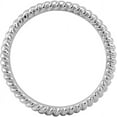 thumbnail image 3 of Sterling Silver Rhodium Twisted Ring, 3 of 7