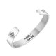 thumbnail image 1 of Pulsera creativa de acero de titanio de moda, delicada cadena de muñeca con letras para mujer y hombre (10 mm), 1 of 7