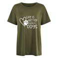 thumbnail image 1 of Japceit T-Shirts pour Femmes Manches Courtes T-Shirts pour Femmes Mode T-Shirts Imprimés Col Rond Manches Courtes T-Shirt Décontracté Haut T-Shirts pour Femmes Manches Courtes, 1 of 1